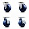 Service Caster 4 Inch Solid Polyurethane Caster Set with Ball Bearings 2 Swivel 2 Rigid SCC-20S420-SPUB-2-R-2 - alternate 1